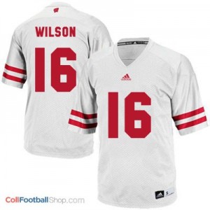 Russell Wilson Wisconsin Badgers #16 Football Jersey - White