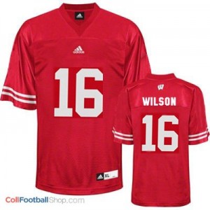Russell Wilson Wisconsin Badgers #16 Youth Football Jersey - Red