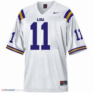 Spencer Ware LSU Tigers #11 Mesh Youth Football Jersey - White